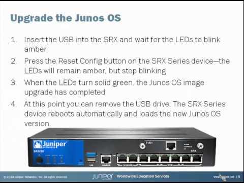 Juniper Learning Byte: Branch SRX Series: USB Autoinstall