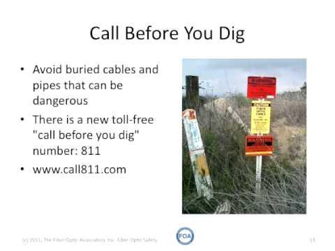 FOA Lecture 2: Safety When Working With Fiber Optics