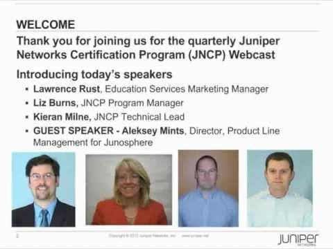 Juniper Networks Certification Webcast - November 2012