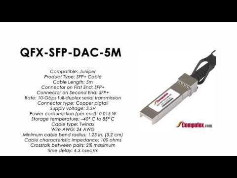 QFX-SFP-DAC-5M  | Juniper Compatible SFP+ Direct Attach Passive Cable 5m