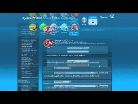 How To Do Application Forwarding On Your Qwest PK5000Z Wireless Router
