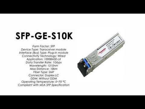 SFP-GE-S10K  |  ZTE Compatible 1000Base-LX SFP SMF 10km 1310nm