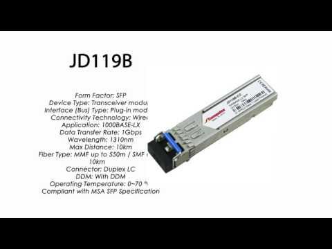 JD119B | HP Compatible 1000Base-LX 1310nm 10km SFP
