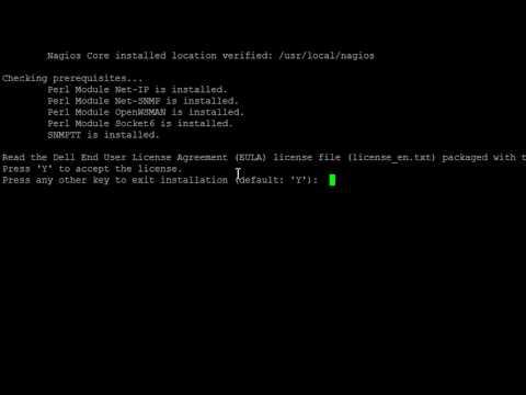 Installation And Uninstallation Of Dell OpenManage Plug-in Version 1.0 For Nagios Core