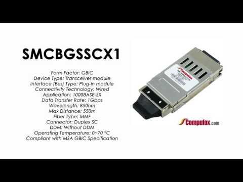 SMCBGSSCX1  |  SMC Compatible 1000BASE-SX 850nm 550m GBIC