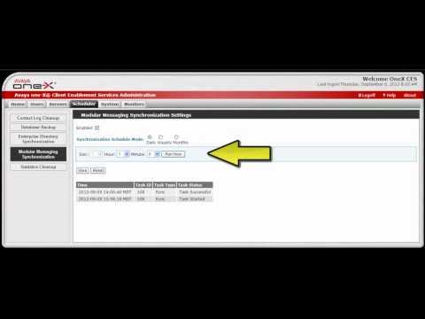 How To Perform Modular Messaging Synchronization On Avaya One-X Client Enablement Services