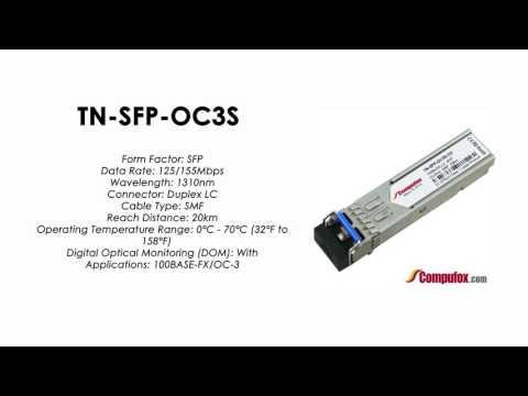 TN-SFP-OC3S | Transition Compatible 100BASE-FX/OC-3 SFP 1310nm SMF 20km