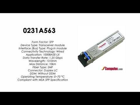 0231A563  |  Huawei Compatible SFP 1000BASE-LX, 1310nm, SMF, 10km