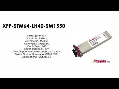 XFP-STM64-LH40-SM1550  |  Huawei Compatible XFP 10GBASE-ER SMF 1550nm 40km