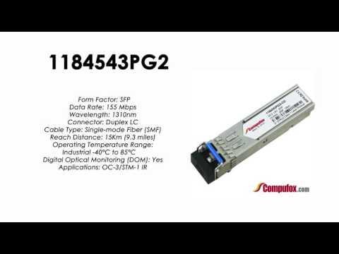 1184543PG2  |  Adtran Compatible OC-3/155Mbps 1310nm 15km SFP