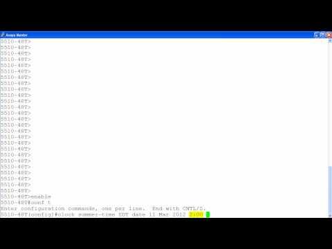 How To Configure Daylight Saving Time On The Avaya ERS5000