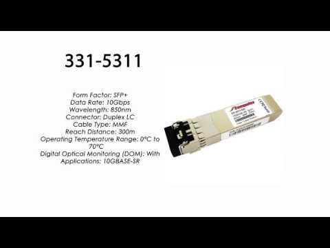 331-5311  |  Dell Compatible 10GBase-SR SFP+ 850nm 300m