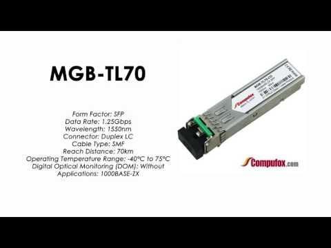 MGB-TL70  |  Planet Compatible 1000Base-LX 1550nm 70km SFP