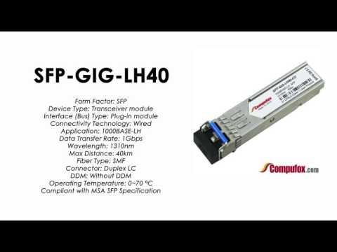 SFP-GIG-LH40  |  Alcatel Compatible 1000BaseLH 1310nm 40km SFP