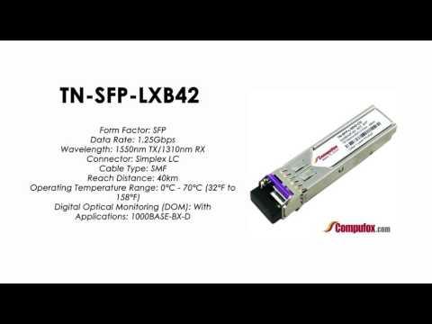 TN-SFP-LXB42 | Transition Compatible 1000BASE-BX SFP 1550nmTx/1310nmRx SMF 40km