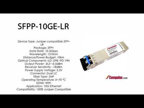 SFPP-10GE-LR | Juniper Compatible 10GBASE-LR SFP+ 1310nm 10km SMF