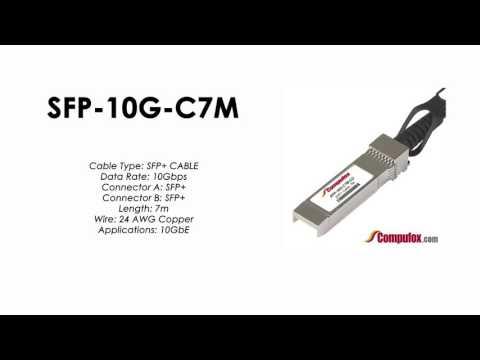 SFP-10G-C7M  |  Alcatel Compatible 10Gbps 7m SFP+ Copper Cable
