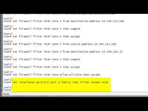 SRX/J Series: How To Create PCAP Packet Capture: Juniper KBTV