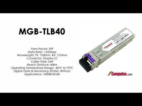 MGB-TLB40  |  Planet Compatible 1000BASE-BX Tx1550nm/Rx1310nm 40km SFP
