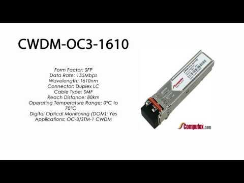 CWDM-OC3-1610  |  Ciena Compatible OC-3/STM-1 CWDM SFP 1610nm 80km