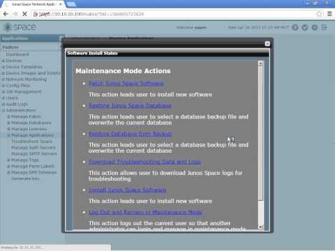 Upgrading The Junos Space Network Application Platform Learning Byte