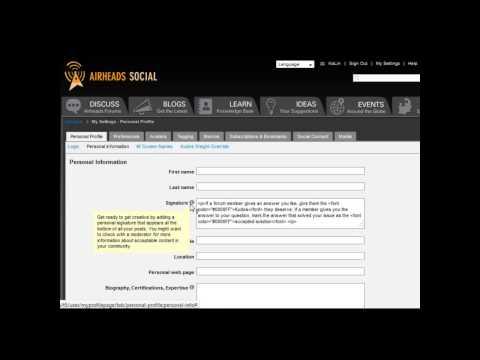 How To Edit Your Airheads Social Community Signature