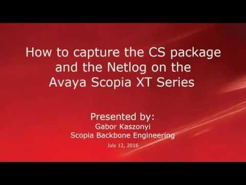 How To Capture The CS Package And The NetLog On The Avaya Scopia XT Series