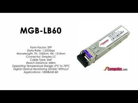 MGB-LB60  |  Planet Compatible 1000Base-LX Tx1550nm/Rx1310nm 60km SFP
