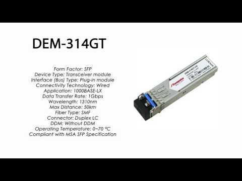 DEM-314GT  |  D-Link Compatible 1000Base-LH SFP 1310nm 50km