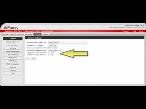 How To Configure The General System Settings On Avaya One-X Client Enablement Services