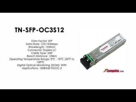 TN-SFP-OC3S12  | Transition Compatible 100BASE-FX/OC-3 SFP 1550nm SMF 120km