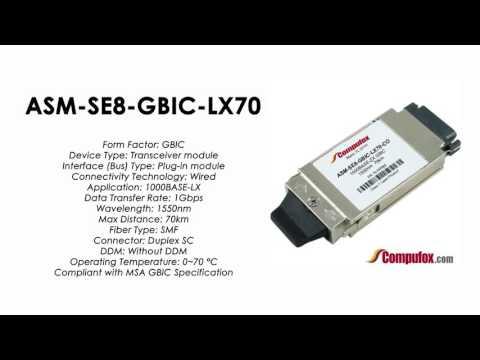 ASM-SE8-GBIC-LX70  |  Redback Compatible 1000BASE-LX 1550nm 70km GBIC