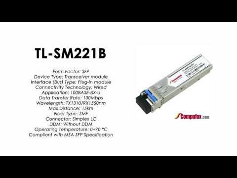 TL-SM221B  |  TP-Link Compatible 100Base-BX Tx1310nm/Rx1550nm 15km SFP