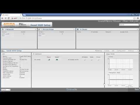 Instant Access Point Guest SSID Configuration