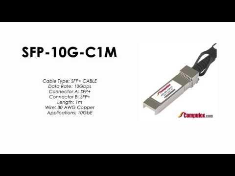 SFP-10G-C1M  |  Alcatel Compatible 10Gbps 1m SFP+ Copper Cable