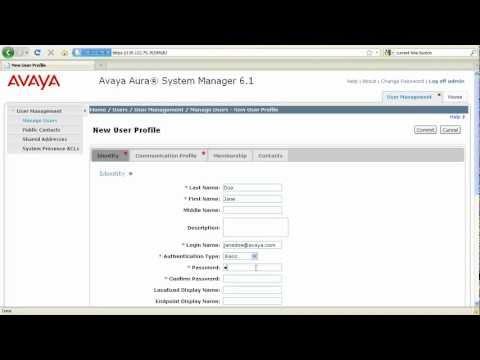 How To Add SIP Users In Avaya Aura Session Manager