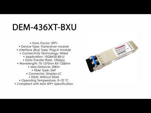 DEM-436XT-BXU  |  D-Link Compatible 10Gbase-BX-U Tx1270nm/Rx1330nm 20km