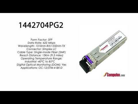 1442704PG2  |  Adtran Compatible OC-12 1310nmRx/1550nmTx 15km SFP