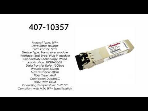 407-10357  |  Dell Compatible 10GBase-SR SFP+ 850nm 300m