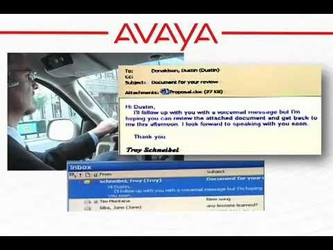 Hands Free, Eyes Free Mobile Communications From Avaya