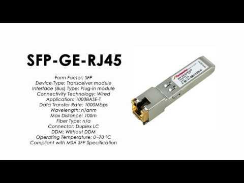 SFP-GE-RJ45  |  ZTE Compatible 1000Base-T SFP RJ45 100m