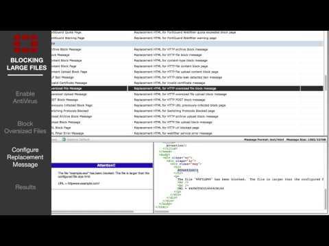 FortiGate Cookbook   Blocking Oversize File Downloads 01 21