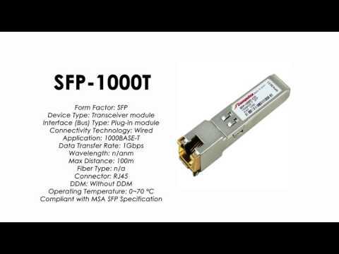 SFP-1000T  |  ZyXEL Compatible 1000BaseT SFP RJ45 100m