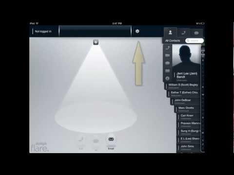 Logging On The Avaya Flare Communicator For IPad