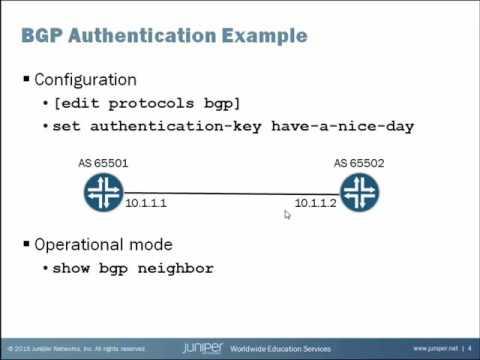 BGP Authentication