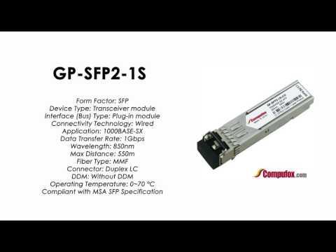 GP-SFP2-1S | Force10 Compatible 1000BASE-SX SFP 850nm 550m MMF
