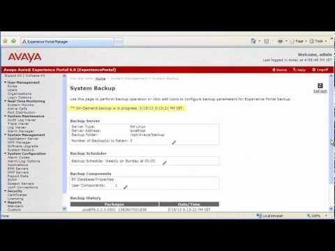 How To Configure Backup For EPM In Avaya Aura Experience Portal 6.x?