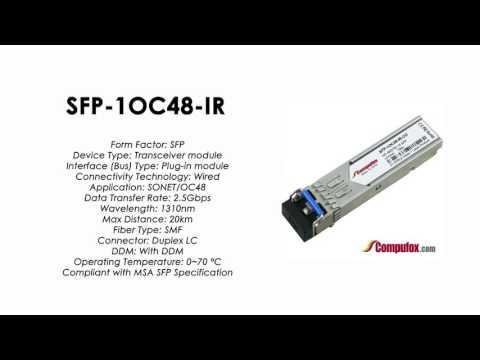SFP-1OC48-IR  |  Juniper Compatible OC-48 SFP 1310nm 15km SMF