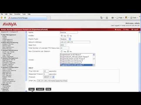 How To Configure Speech Servers For Avaya Aura Experience Portal 6.0