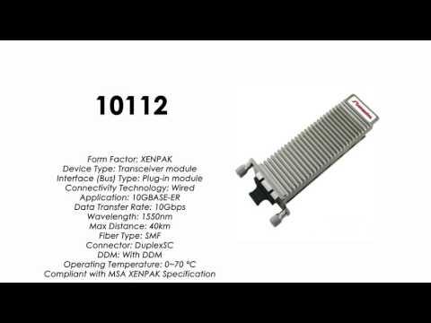 10112  |  Extreme Networks Compatible 10GBASE-ER XENPAK 1550nm 40km SMF